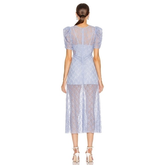 Alice McCall On + On Midi Dress Blue Lace Size 10 - Picture 5 of 12